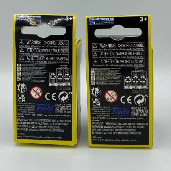 Funko Nightmare Before Christmas Zero Jack Disney Blacklight Pocket Pop Keychain - Picture 3 of 4